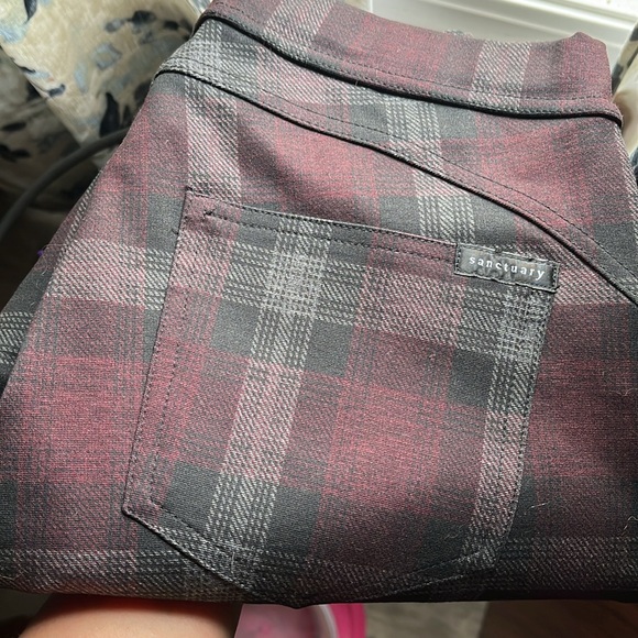 Sanctuary Plaid Skinny Pants size XS - Picture 12 of 12
